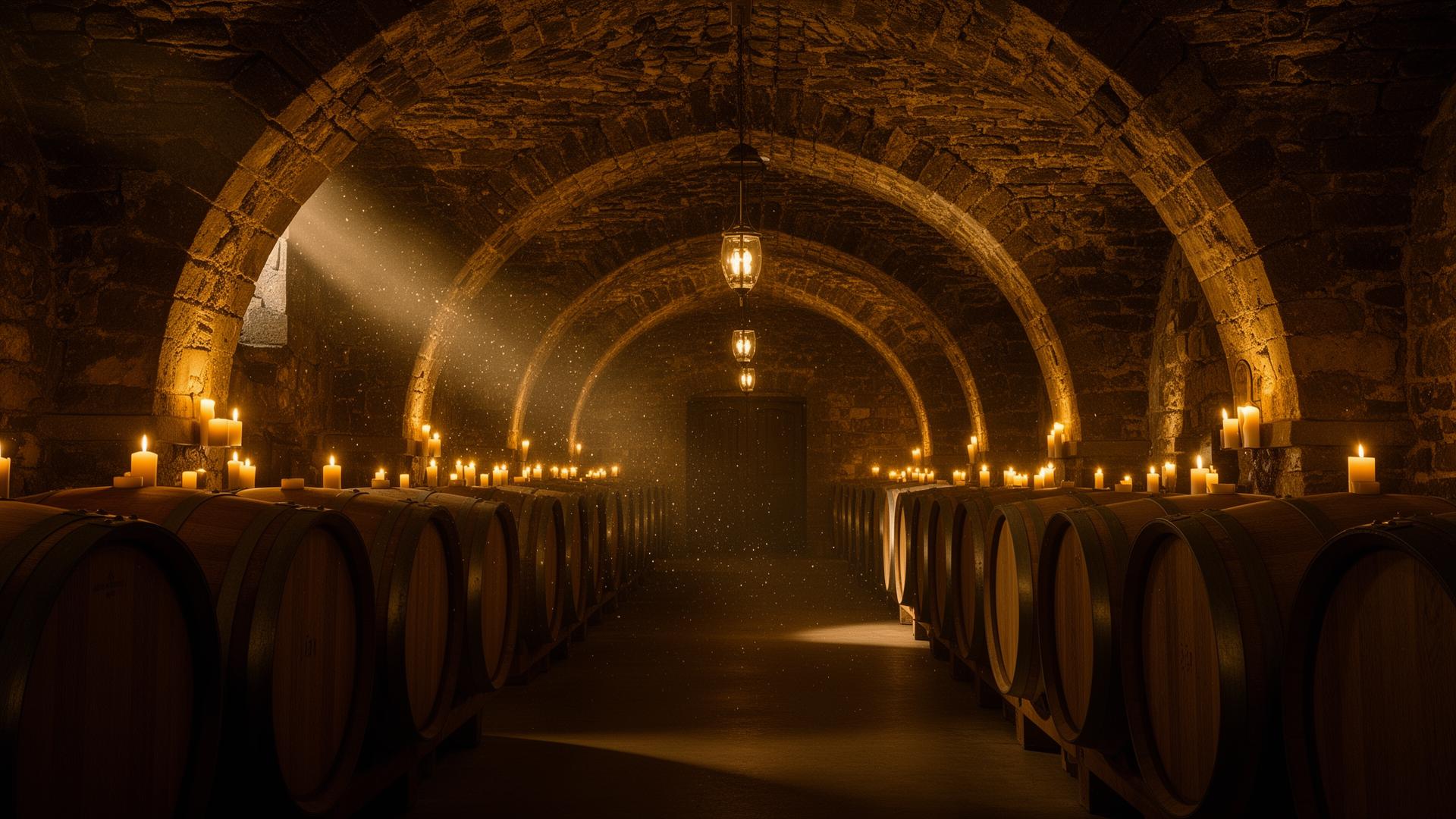 Cantina storica con botti di rovere